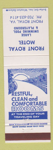 Matchbook Cover - Front Royal Motel VA