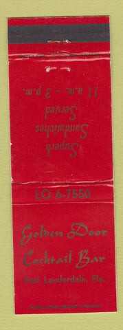 Matchbook Cover - Golden Door Cocktail Bar Fort Lauderdale FL