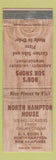 Matchbook Cover - North Hampton House NH Bob's Sub Shops pizza WORN