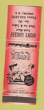 Matchbook Cover - Brun's Grocery oil gas Shediac NB WEAR