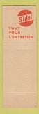 Matchbook Cover - Sidoline Shine Cleaner Galeries Anspach Belgium