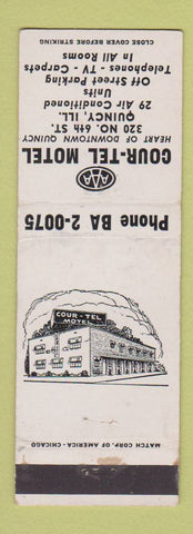 Matchbook Cover - Courtel M otel Quincy IL