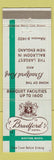 Matchbook Cover - Bradford Hotel Boston MA