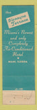 Matchbook Cover - Biscayne Terrace Hotel Miami FL WEAR