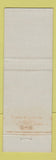 Matchbook Cover - Boissevain Inn Motel MB