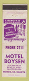 Matchbook Cover - Motel Boysen Murdo SD