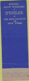 Matchbook Cover - Hotel New Weston New York City