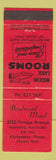 Matchbook Cover - Boulevard Motel Winnipeg MB