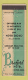 Matchbook Cover - Bradford Hotel Boston MA Circus Room #1