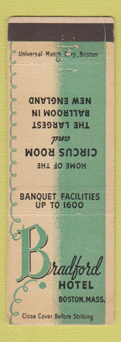 Matchbook Cover - Bradford Hotel Boston MA Circus Room #1