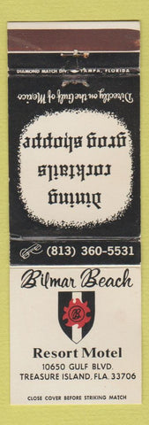 Matchbook Cover - Bilmar Beach Resort Motel Treasure Island FL