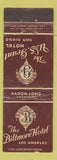 Matchbook Cover - Biltmore Hotel Los Angeles CA US Grant San Diego CA WEAR