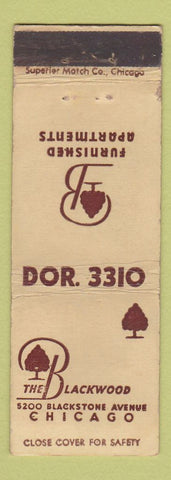 Matchbook Cover - Blackwood Apartments Chicago IL WEAR
