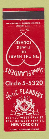 Matchbook Cover - Hotel Flanders New York City