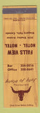 Matchbook Cover - Falls View Hotel Motel Niagara Falls ON