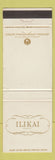 Matchbook Cover - Ilikai Hotel Waikiki Hawaii