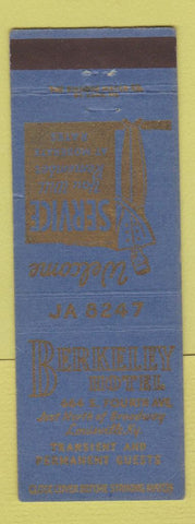 Matchbook Cover - Berkeley Motel Louisville KY