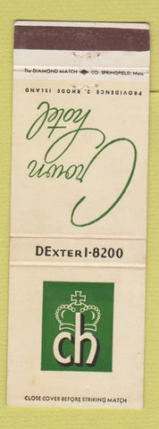 Matchbook Cover - Crown Hotel Providence RI