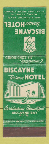 Matchbook Cover - Biscayne Terrace Hotel Miami FL