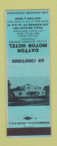 Matchbook Cover - Dayton Motor Hotel Dayton OH