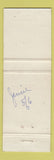 Matchbook Cover - Cloverleaf Motel Foglesville PA