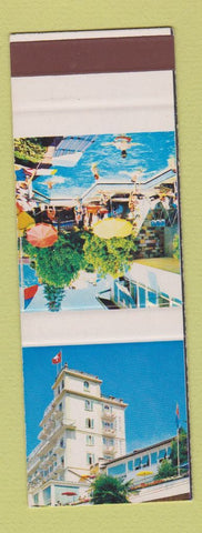 Matchbook Cover - Muller's Hotel Belmonte Lugano Castagnola Ticino Switzerland