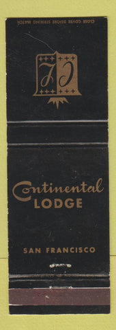 Matchbook Cover - Continental Lodge San Francisco CA