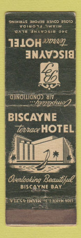 Matchbook Cover - Biscayne Terrace Hotel Miami FL WEAR