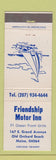 Matchbook Cover - Friendship Motor Inn Old Orchard Beach ME