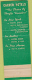 Matchbook Cover - Hotel Dixie New York City