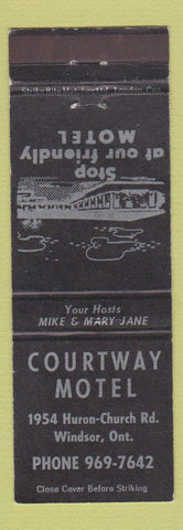 Matchbook Cover - Courtway Motel Windsor ON
