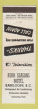 Matchbook Cover - Four Seasons Motel Kamloops BC