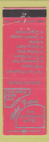 Matchbook Cover - Motel Fresno Fresno CA PINK