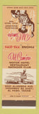 Matchbook Cover - Del Camino Motor Hotel Restaurant El Paso TX