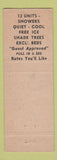 Matchbook Cover - Big Horn Motel Buffalo WY WEAR