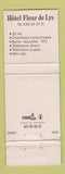 Matchbook Cover - La Channe Valaisanne Leopold Hotel Fleur de Lys