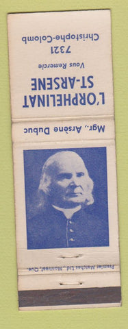 Matchbook Cover - L'Orphelinat St Arsene Christopher Columbus QC WEAR