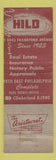 Matchbook Cover - Hild Real Estate Philadelphia PA MISCUT WEAR