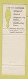 Matchbook Cover - National Bowling Centres Totem Lanes Ottawa ON