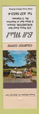 Matchbook Cover - Bell Motel Burlington ON