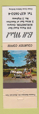 Matchbook Cover - Bell Motel Burlington ON