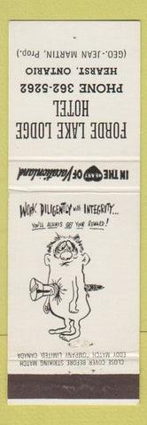 Matchbook Cover - Forde Lake Lodge Hearst ON