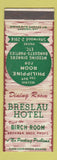 Matchbook Cover - Breslau Hotel