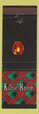 Matchbook Cover - Kiltie Room Columbia Hotel Wenatchee WA