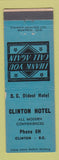 Matchbook Cover - Clinton Hotel Clinton BC