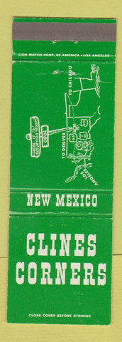 Matchbook Cover - Clines Corners NM Route 66