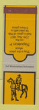Matchbook Cover - Hotel Restaurant Weissmies Gabi Napoleon SAMPLE
