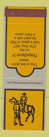 Matchbook Cover - Hotel Restaurant Weissmies Gabi Napoleon SAMPLE