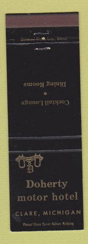 Matchbook Cover - Doherty Motor Hotel Clare MI