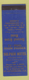 Matchbook Cover - Dolphin Motel St Petersburg FL Coconut Grove Motel
